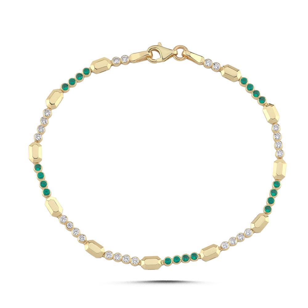 Renkli Taşlı Bileklik (19*0,30 Cm)