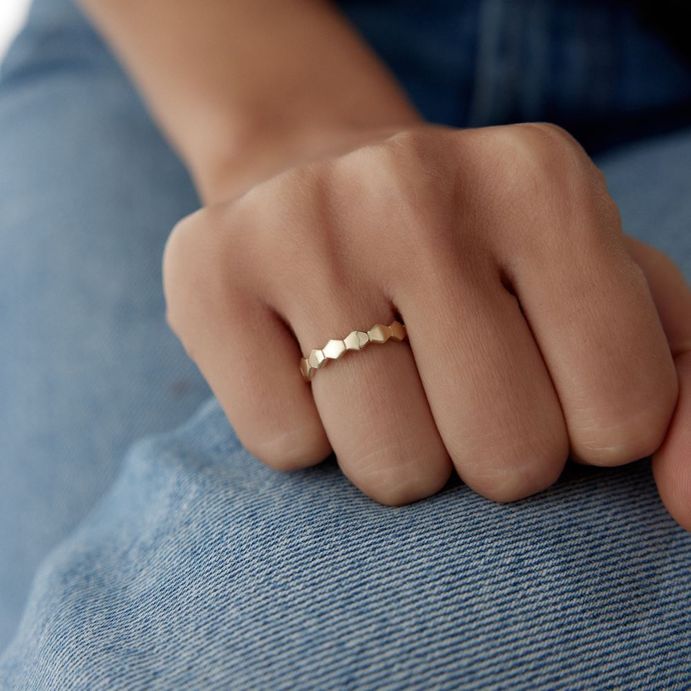 Petek Tasarım Yüzük