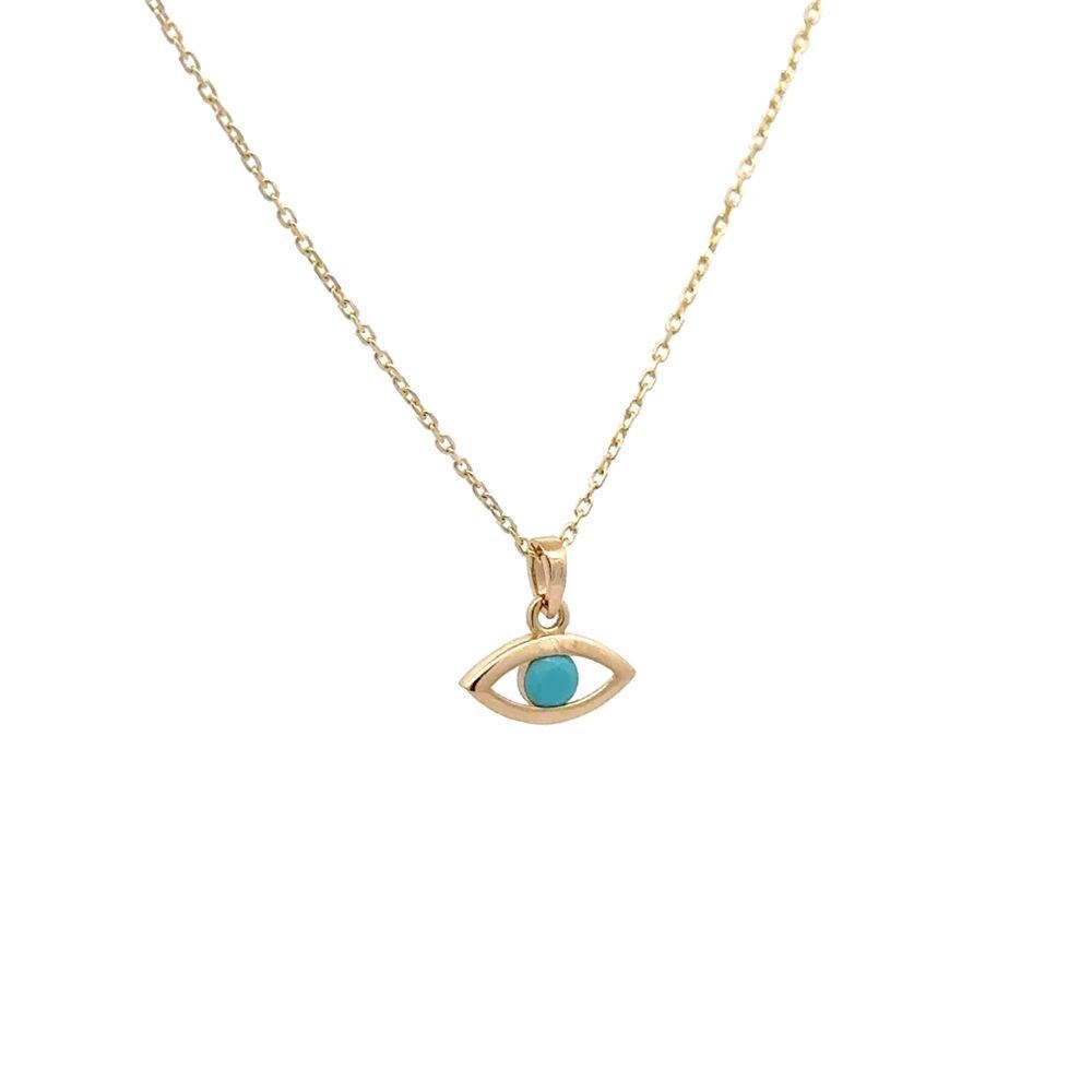Göz Firuze Taşlı Kolye