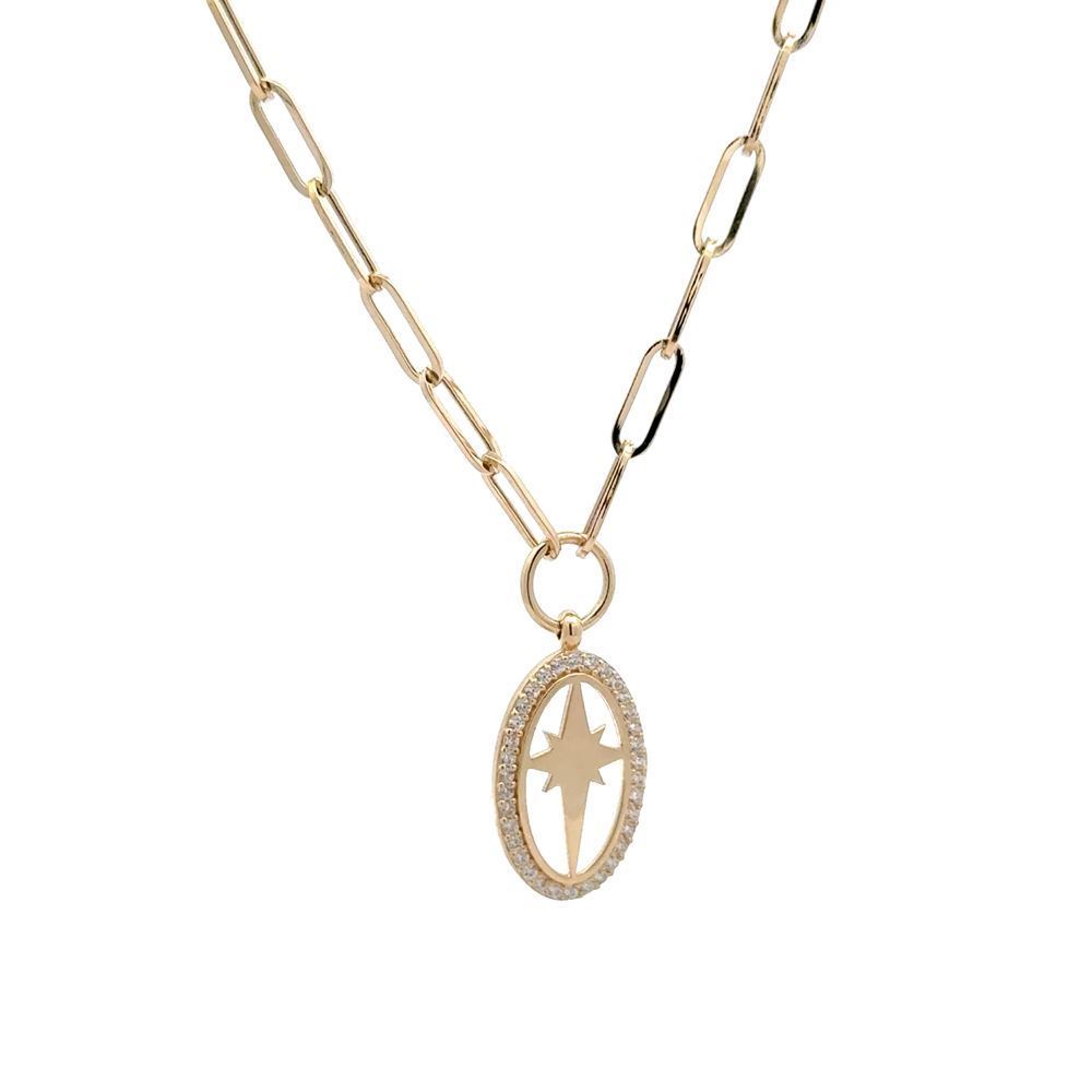 Kutup Yıldız Taşlı Kolye