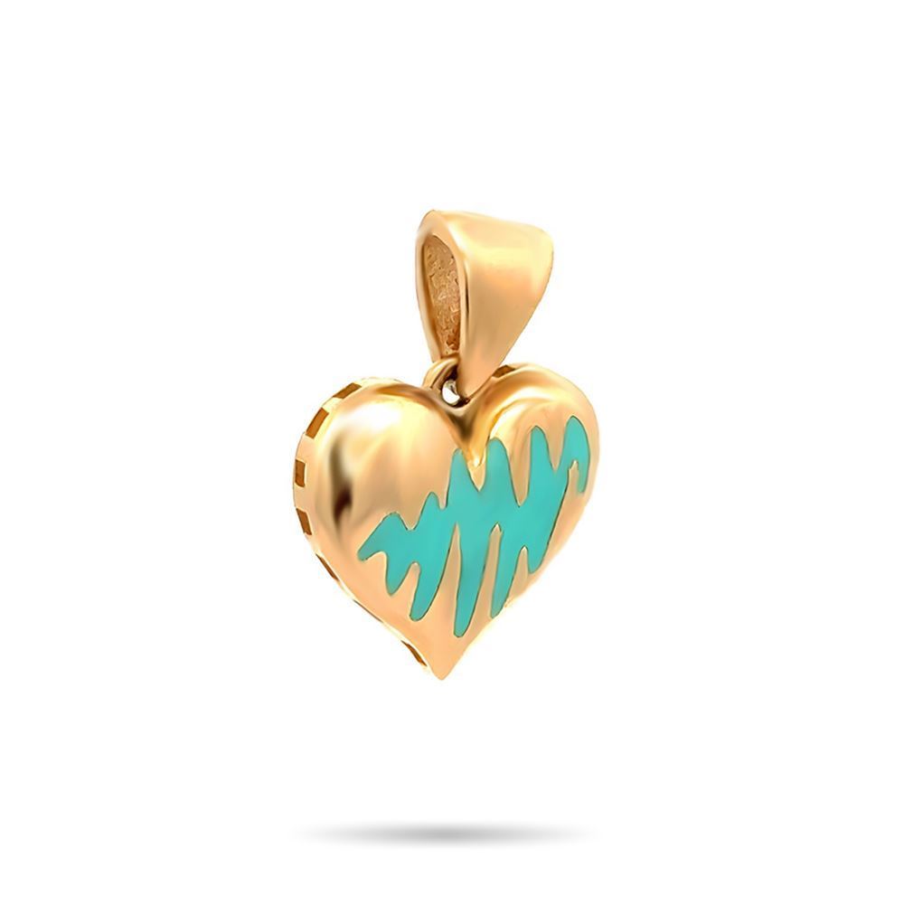 Kalp Mineli Kolye Ucu