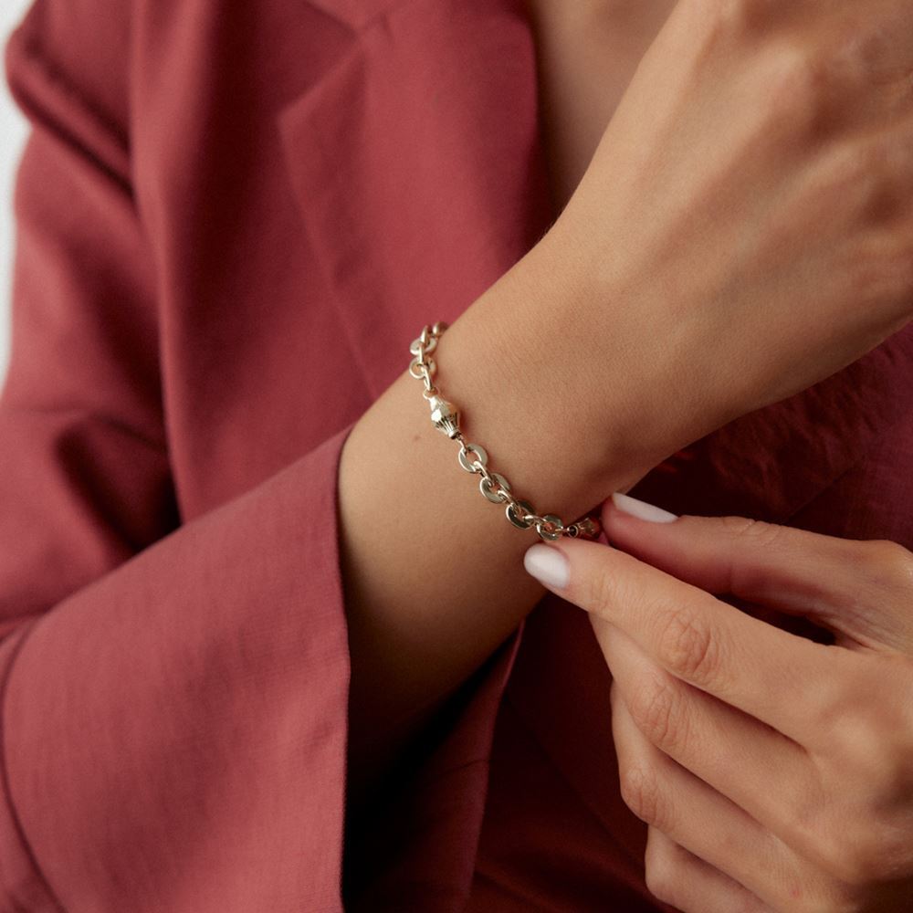 Silindir Kalemli Halka Zincir Bileklik