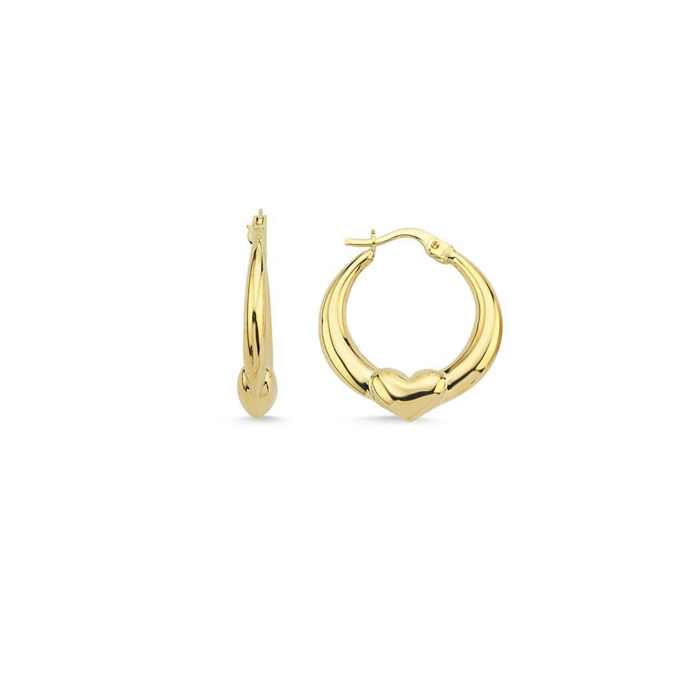 Kalpli Sade Halka Küpe