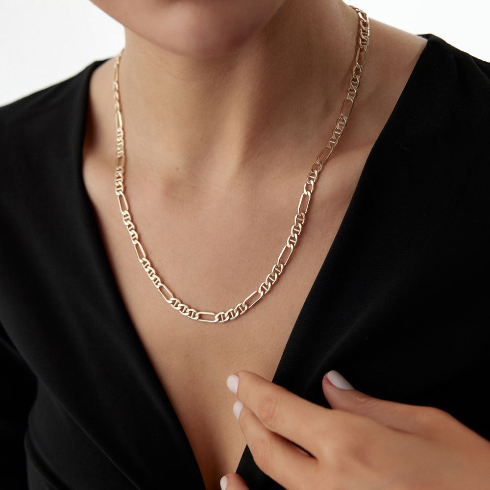 İtalyan Ataç Tasarım Kolye 50 Cm