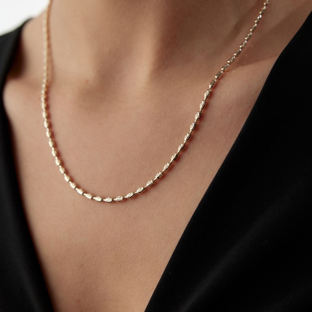 İtalyan Küp Tasarım Kolye 50 Cm