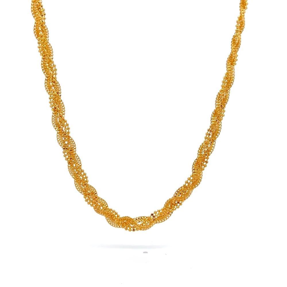 Kırmızı İtalyan Örgü Kolye 48 Cm