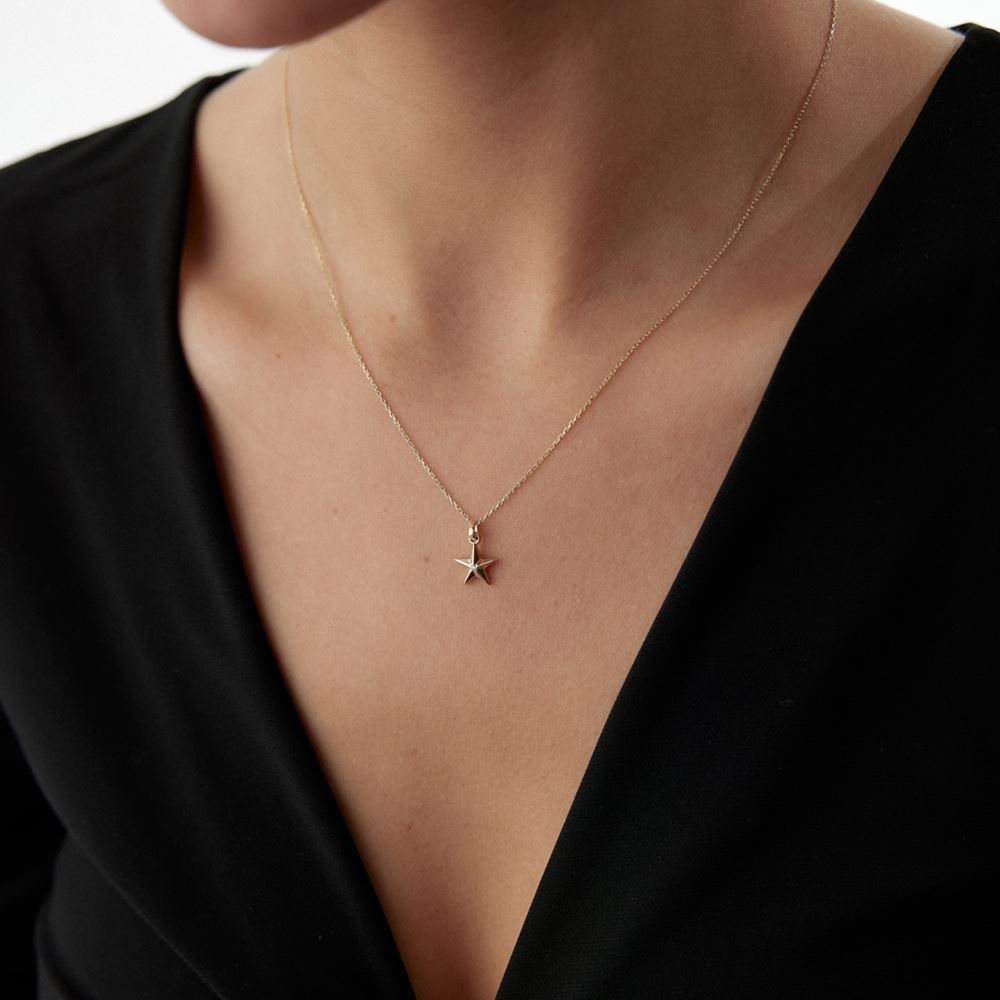 Taşlı Yıldız Kolye