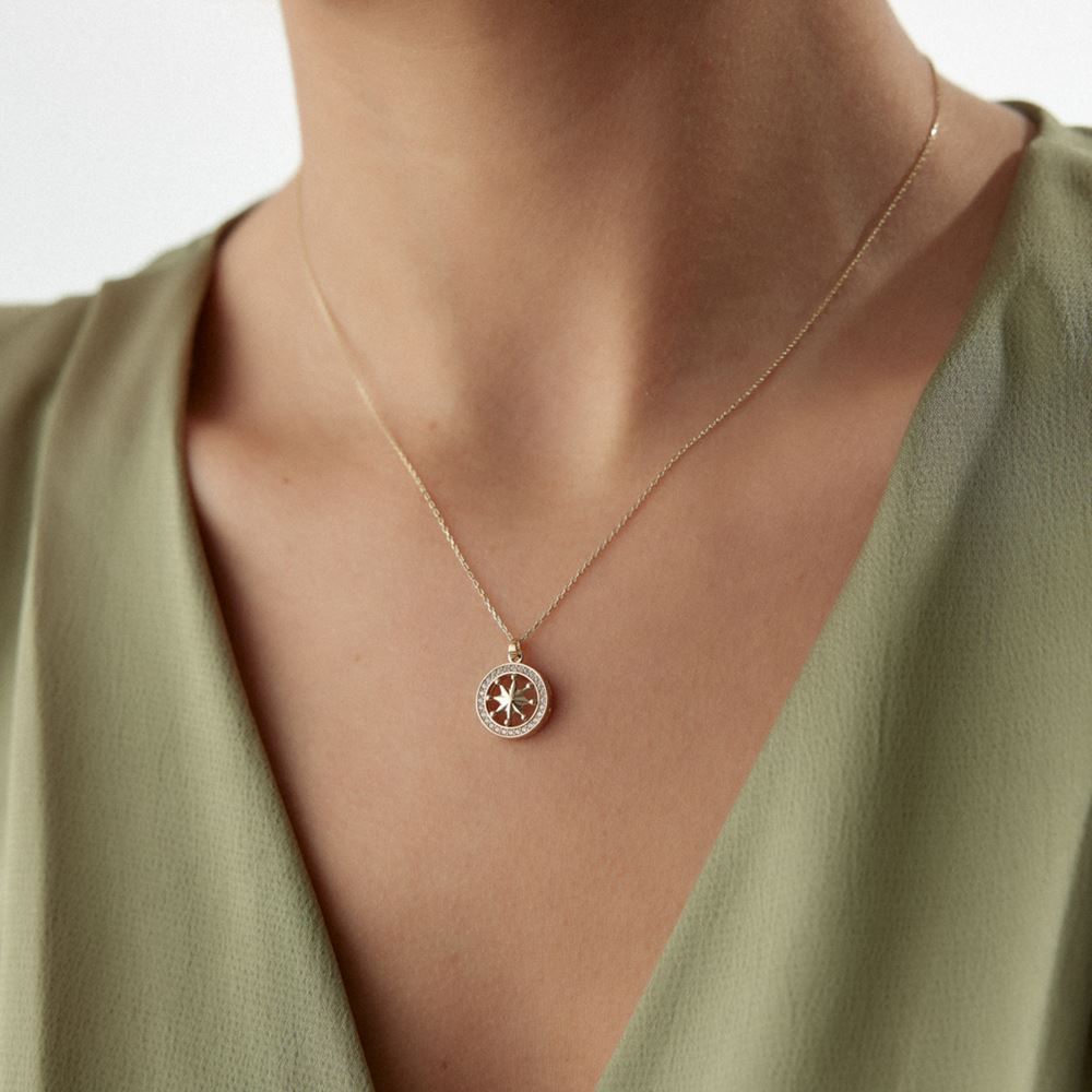 Pusula Taşlı Kolye