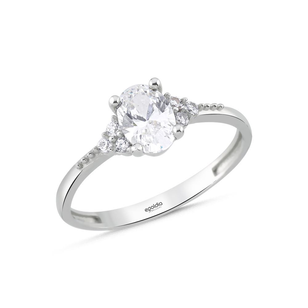 Oval Tektaş Yüzük