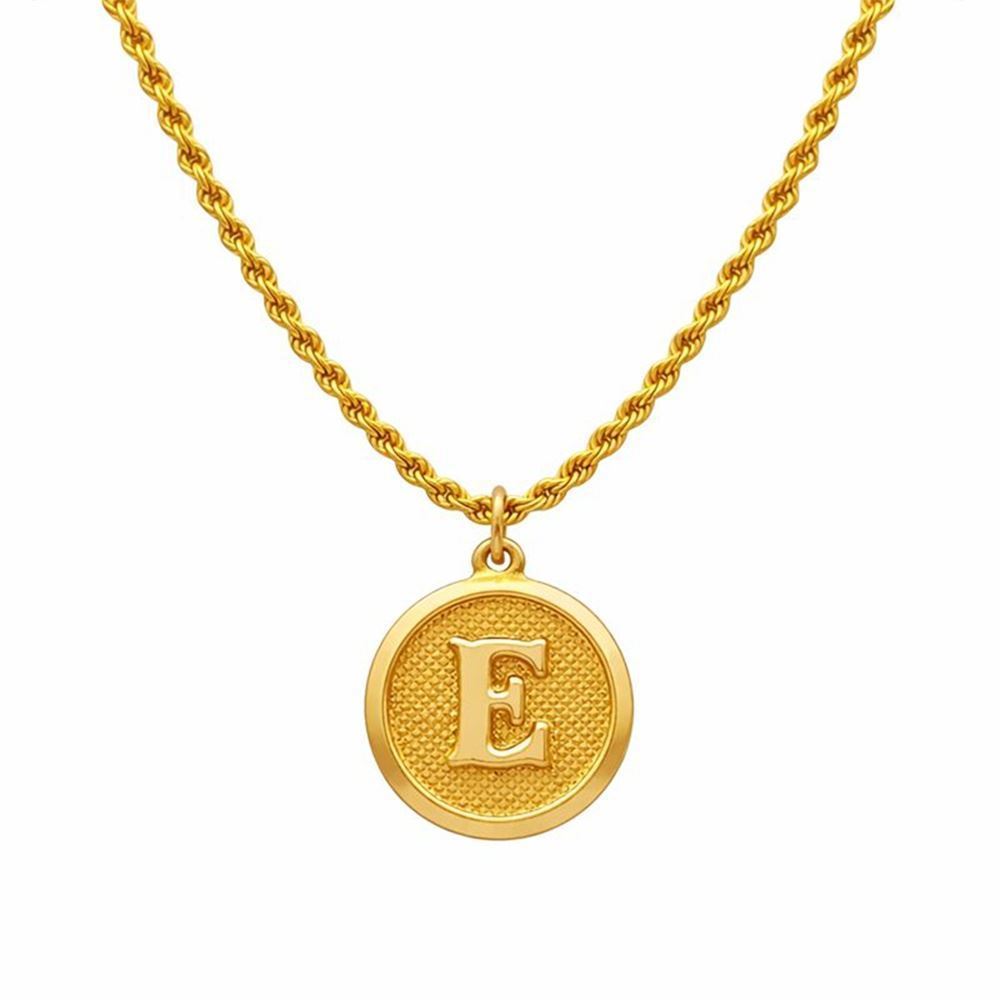 Plaka Model Altın Harf Kolye Ucu – Kişiye Özel Tasarım (2 × 1,90 cm – 0,05 mm)