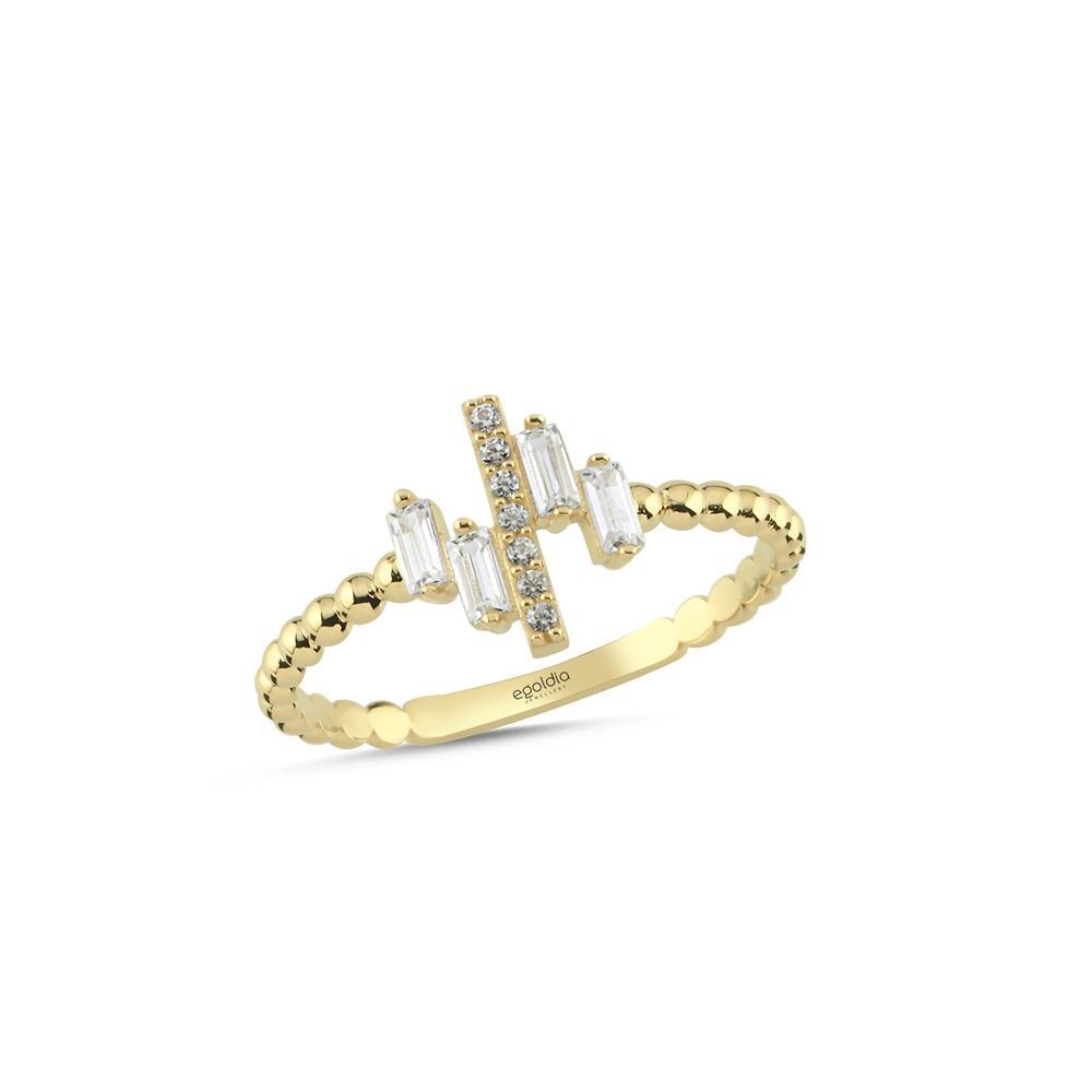 Senfoni Baget Tasarım Taşlı Yüzük