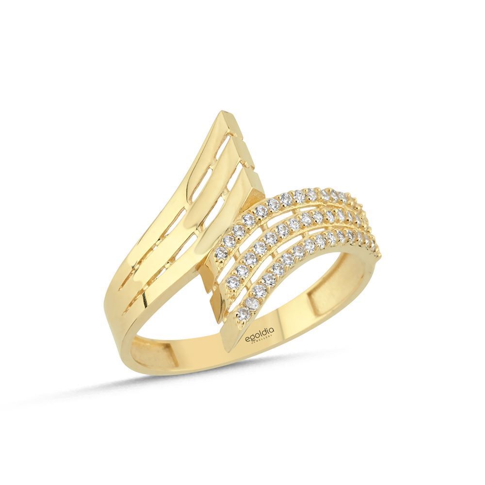 Çizgi Dalga Tasarım Yüzük