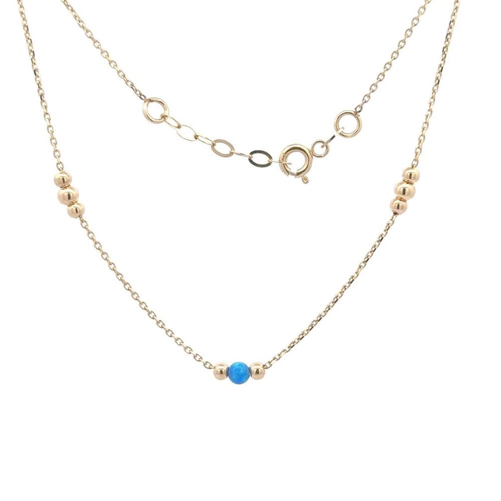 Toplu Mavi Taşlı Kolye