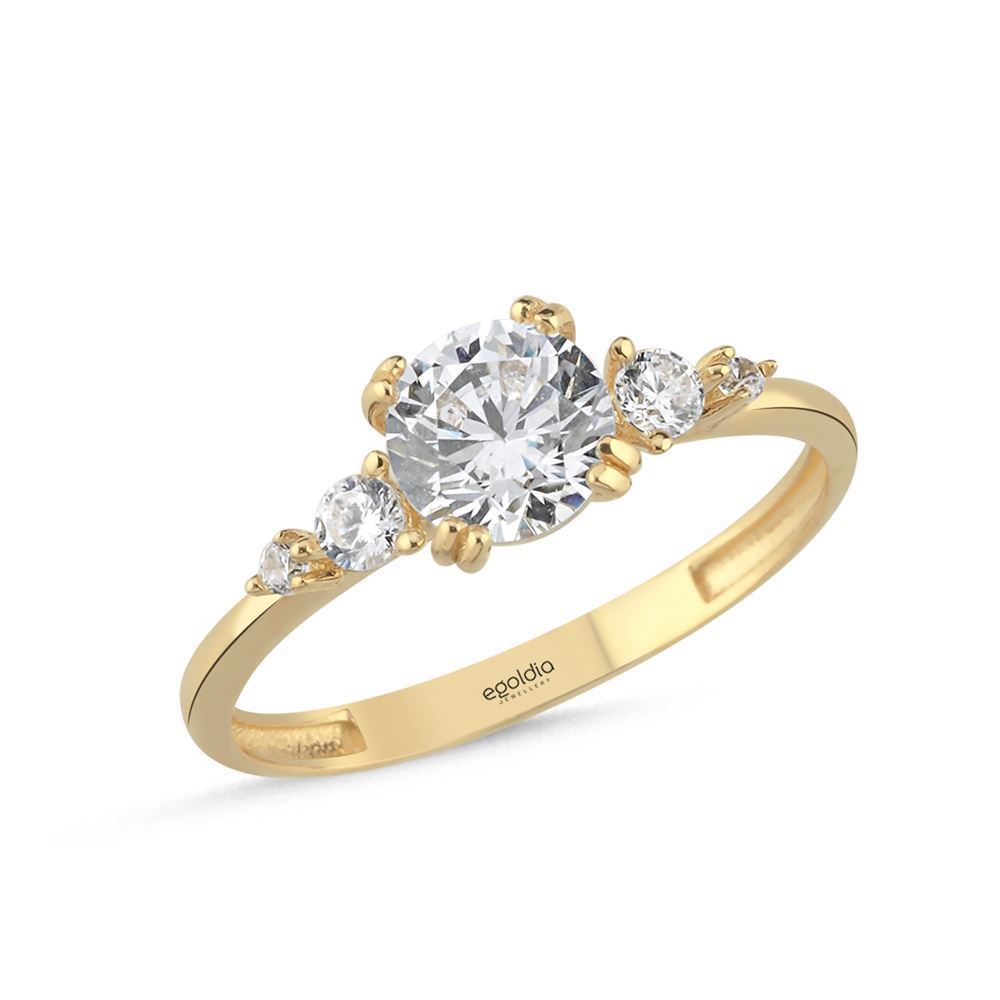 Oval Kenar Taşlı Fantazi Yüzük