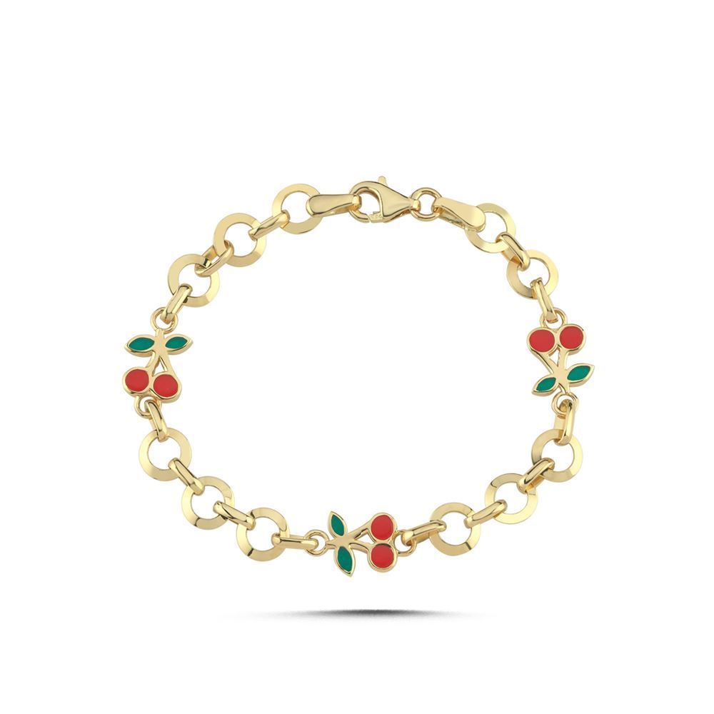 Kiraz Çocuk Bileklik(14.5*0.6 Cm)